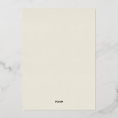 Romantic Wisteria Arch Wedding Folieneinladung (Rückseite)