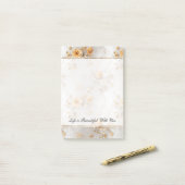 Romantic Yellow Roses Post-it Klebezettel (Auf Schreibtisch)