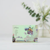 ROMANTICA 2 Monogramm Visitenkarte (Stehend Vorderseite)