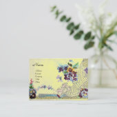 ROMANTICA 2 Monogramm Visitenkarte (Stehend Vorderseite)