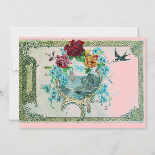 ROMANTICA 3 Blumenblauer Rosa Hochzeitstag