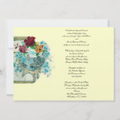 ROMANTİCA 3 MONOGRAMM Gold Metallpapier Einladung (Rückseite)