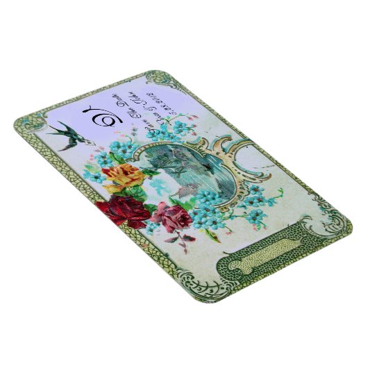 ROMANTİCA 3 MONOGRAMM, Save the Date Magnet (Rechte Seite)