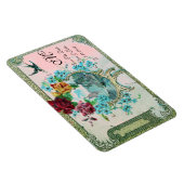 ROMANTİCA 3 MONOGRAMM, Save the Date weiß Magnet (Rechte Seite)