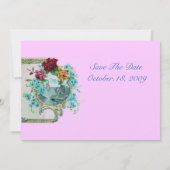 ROMANTICA 3, rosa goldmetallic Save The Date (Rückseite)