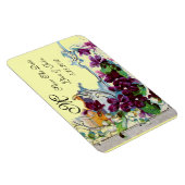 ROMANTİCA 4 MONOGRAMM, Save the Date, grün, gelb Magnet (Rechte Seite)