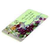 ROMANTİCA 4 MONOGRAMM, Save the Date, grün Magnet (Linke Seite)