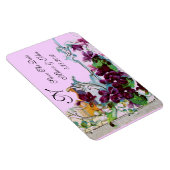 ROMANTİCA 4 MONOGRAMM, Save the Date, grün, rosa Magnet (Rechte Seite)