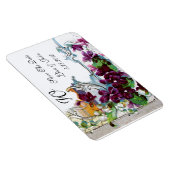 ROMANTİCA 4 MONOGRAMM, Save the Date, grün, weiß Magnet (Rechte Seite)