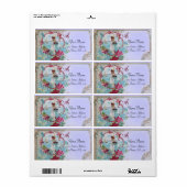 ROMANTICA, DOVE, BUE FLORAL BEACH WEDD MONOGRAM (Vorne)