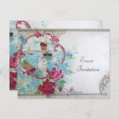 ROMANTICA Einladung nach Karte (Vorne/Hinten)