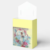 ROMANTICA ELEGANT WEDD PINK GEM MONOGRAM Gelb Geschenkschachtel (Geöffnet)