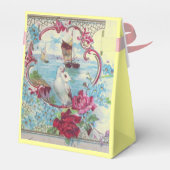 ROMANTICA ELEGANT WEDD PINK GEM MONOGRAM Gelb Geschenkschachtel (Rückseite)