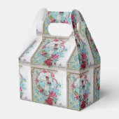 ROMANTICA ELEGANT WHITE PINK WEDD MONOGRAM GESCHENKSCHACHTEL (Rückseite)