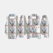 ROMANTICA ELEGANT WHITE PINK WEDD MONOGRAM GESCHENKSCHACHTEL (Ungefaltet)