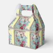 ROMANTICA ELEGANT YELLOW PINK WEDD MONOGRAM GESCHENKSCHACHTEL (Rückseite)