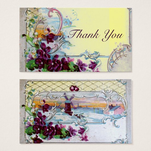 ROMANTICA Floral Rustikale Gastgeschenk Hochzeit , (Vorne & Hinten)