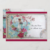 ROMANTICA MONOGRAM SAVE THE DATE (Vorne/Hinten)