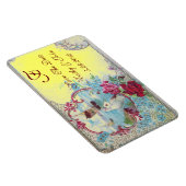 ROMANTİCA MONOGRAM, Save the Date, gelb Magnet (Rechte Seite)