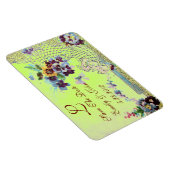 ROMANTİCA MONOGRAM, Save the Date, grün Magnet (Rechte Seite)