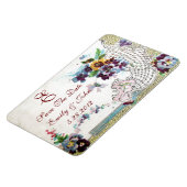 ROMANTİCA MONOGRAM, Save the Date Magnet (Linke Seite)