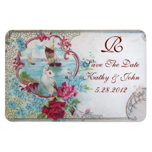 ROMANTİCA MONOGRAM, Save the Date Magnet