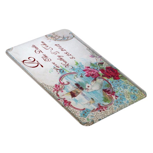 ROMANTİCA MONOGRAM, Save the Date Magnet (Rechte Seite)