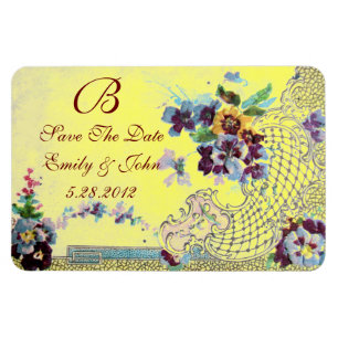 ROMANTİCA MONOGRAM, Save the Date Magnet