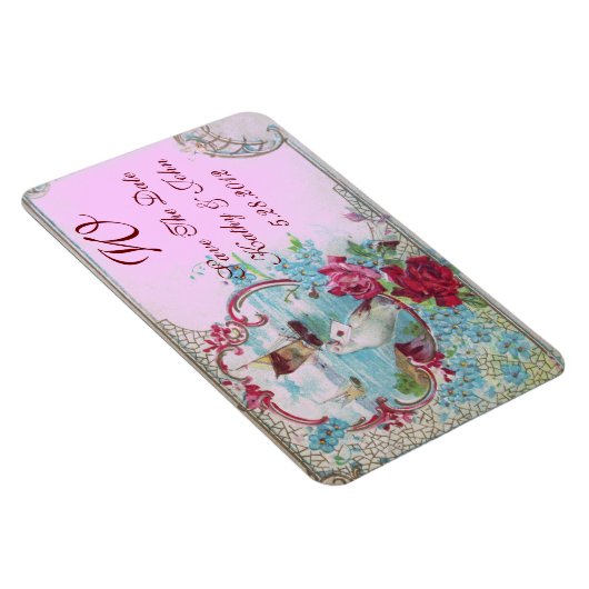 ROMANTİCA MONOGRAM, Save the Date Magnet (Rechte Seite)