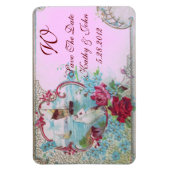 ROMANTİCA MONOGRAM, Save the Date Magnet (Vertikal)