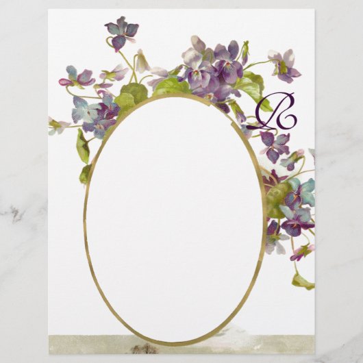 ROMANTİCA MONOGRAM/VIOLET, lila, grün, weiß (Vorderseite)