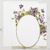 ROMANTİCA MONOGRAM/VIOLET, lila, grün, weiß (Vorne/Hinten)