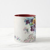 ROMANTICA Pink Blue White Wedding Floral Tasse (Zentrum)