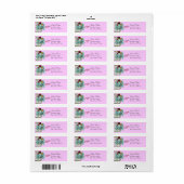 ROMANTICA PINK LILAC FLORAL BEACH WEDD MONOGRAM (Vorne)