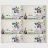 ROMANTİCA / Romantischer Blumenkorb, Elegante Blum Geschenkpapier (Flach)