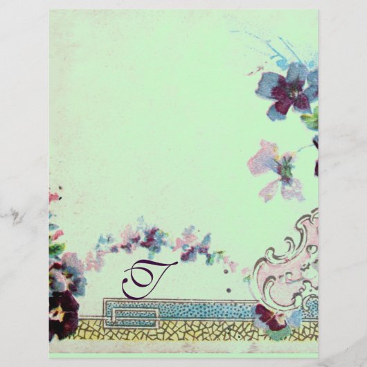ROMANTICA Rosa Aquamarin grüne Stiefmütterchen Blu (Vorderseite)