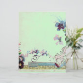 ROMANTICA Rosa Aquamarin grüne Stiefmütterchen Blu (Stehend Vorderseite)
