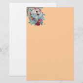 ROMANTİCA, rosa, blau Briefpapier (Vorne/Hinten)