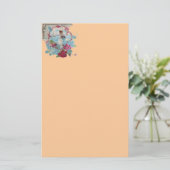 ROMANTİCA, rosa, blau Briefpapier (Stehend Vorderseite)
