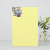 ROMANTİCA, rosa blaugelb Briefpapier (Stehend Vorderseite)