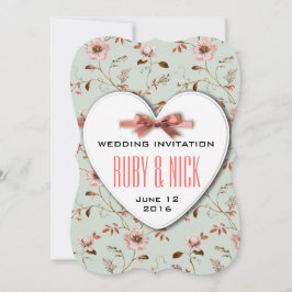 RomanticCharm Vintag Floral Wedding Collection Einladung