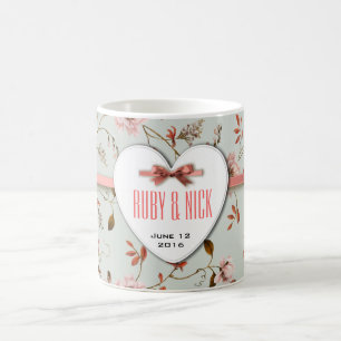RomanticCharm Vintage Blume Hochzeitskollektion Kaffeetasse