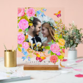 Romantics Blooming Garden Foto Lilac Acrylschild (Hochzeit)