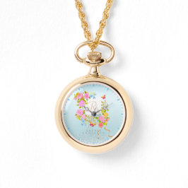 Romantics Blooming Garden Monogram Blue Armbanduhr