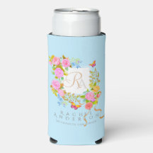 Romantics Blooming Garden Monogram Blue