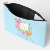 Romantics Blooming Garden Monogram Blue Zubehörtasche (Offen)