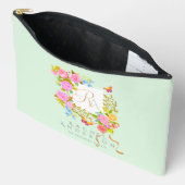 Romantics Blooming Garden Monogram Green Zubehörtasche (Offen)