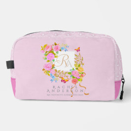 Romantics Blooming Garden Monogram Pink Waschbeutel