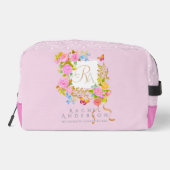 Romantics Blooming Garden Monogram Pink Waschbeutel (Rückseite)