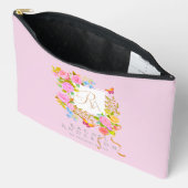 Romantics Blooming Garden Monogram Pink Zubehörtasche (Offen)
